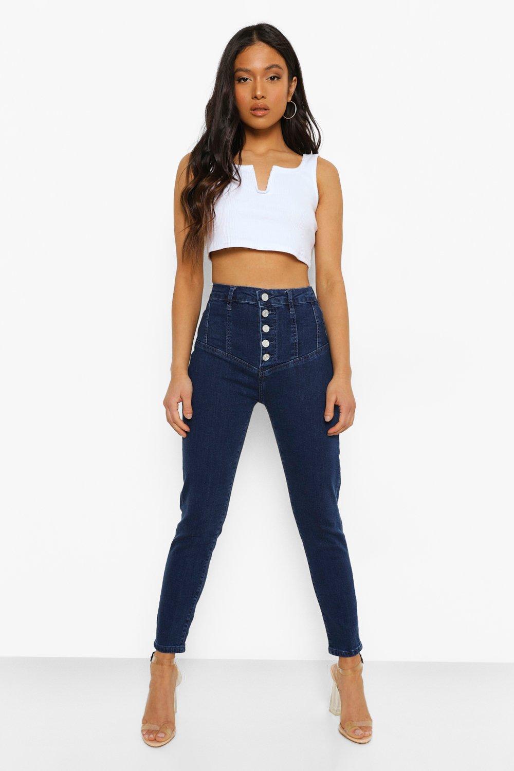 Waist store cincher jeans